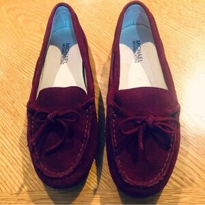 Michael Kors Daisy Moc Women US 7 Merlot Suede Loafer